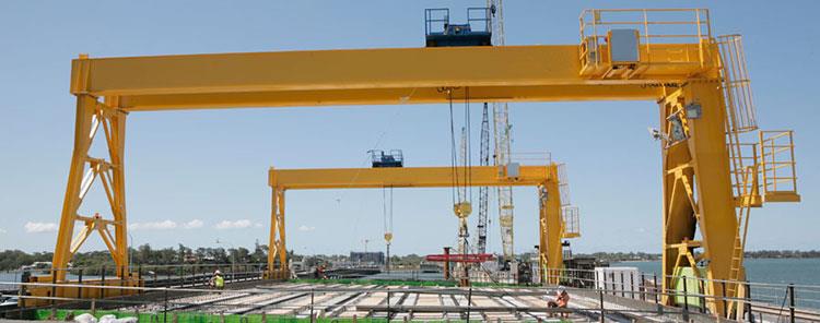 DBox-Typ-Doppelträger-Elektro-Laufwagen-Portalkran, 10T, 20T, 50T, mit CE, SGS, ISO-zertifiziert Box Type Double Girder Electric Trolley Gantry Crane,10T,20T,50T,with CE,SGS,ISO Certified