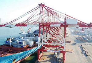 Kaianlagen-Container-Kran